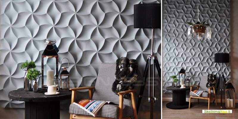 3d sienų apdaila išskirtiniam interjerui