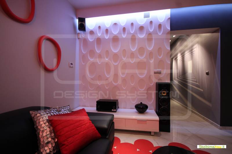 3d sienų apdaila išskirtiniam interjerui