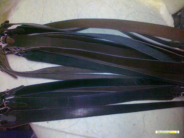 Diržas šautuvui natūralios odos-25,-lt,leather gun slings