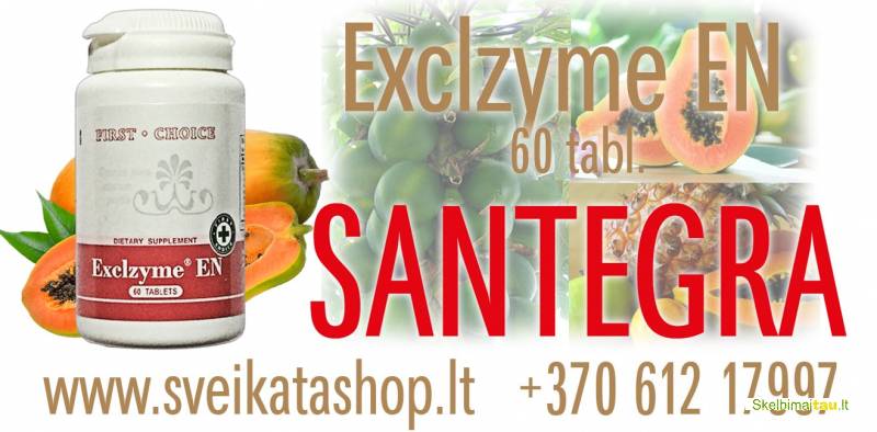 Exclzyme en 60 tabl - maisto papildas santegra / 8 612 17997