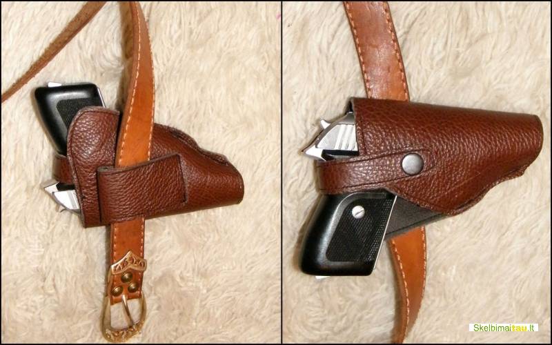 Gaminame dėklus pistoletui ir revolveriui