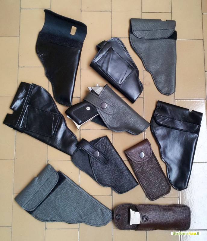 Gaminame dėklus pistoletui ir revolveriui