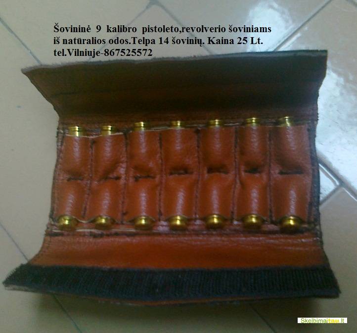 Gaminame dėklus pistoletui ir revolveriui