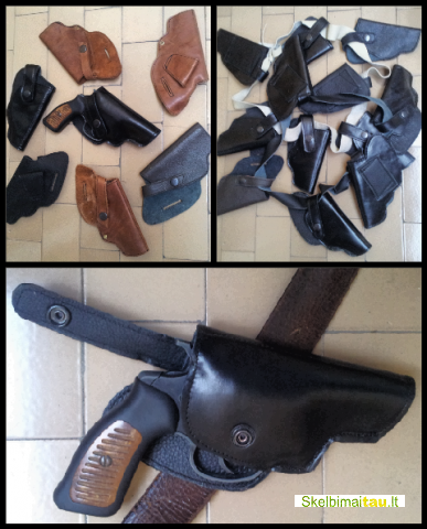Gaminame dėklus pistoletui ir revolveriui