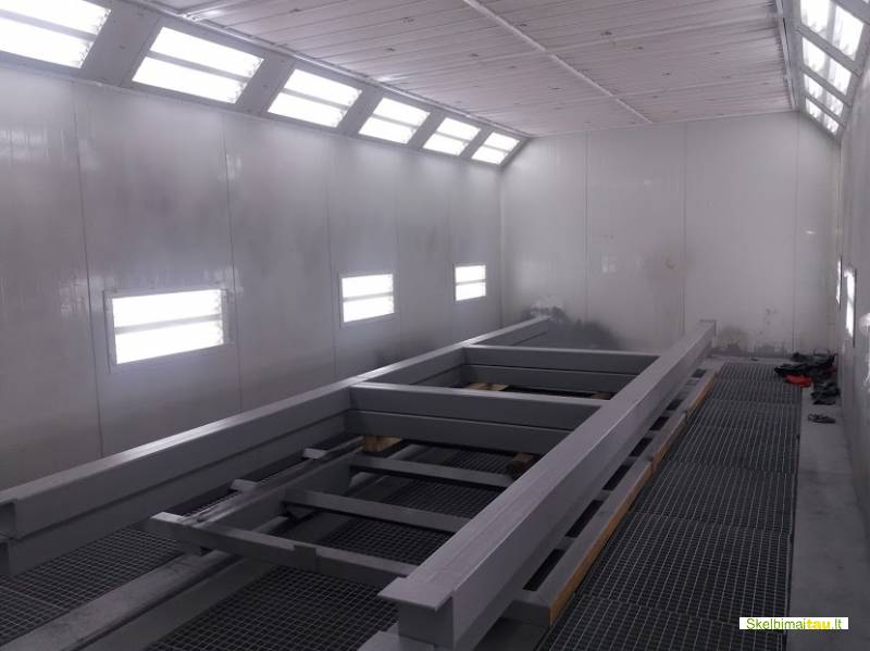 Dažymo kamera metalo gaminiams