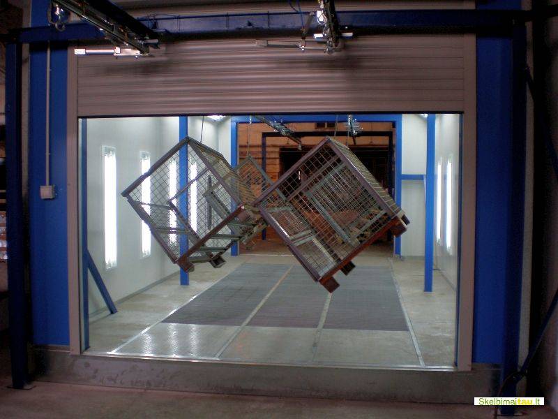 Dažymo kamera metalo gaminiams