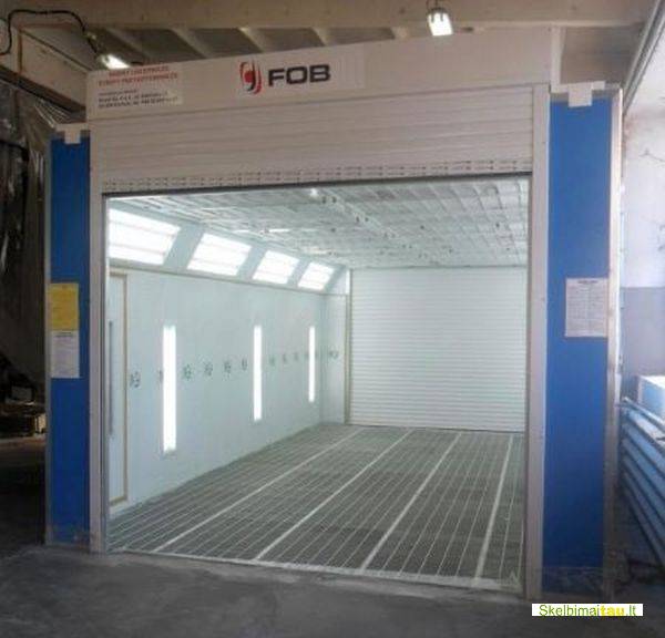 Dažymo kamera metalo gaminiams