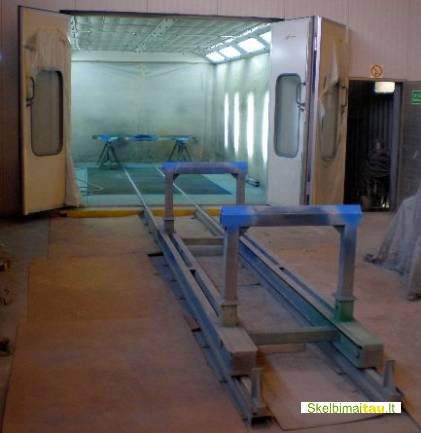 Dažymo kamera metalo gaminiams