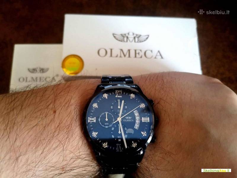 Olmeca solidi juoda klasika firminėje dėžutėje