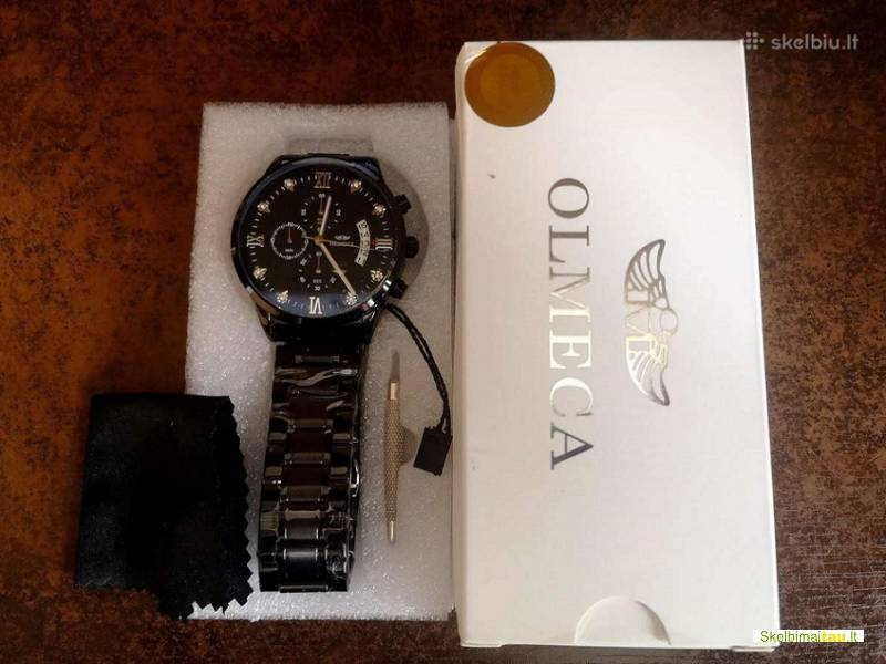 Olmeca solidi juoda klasika firminėje dėžutėje