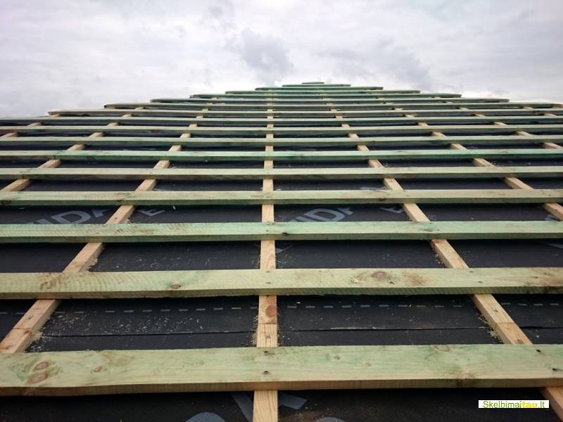 Skardinimo darbai, stogo darbai, skardos gaminių montavimas