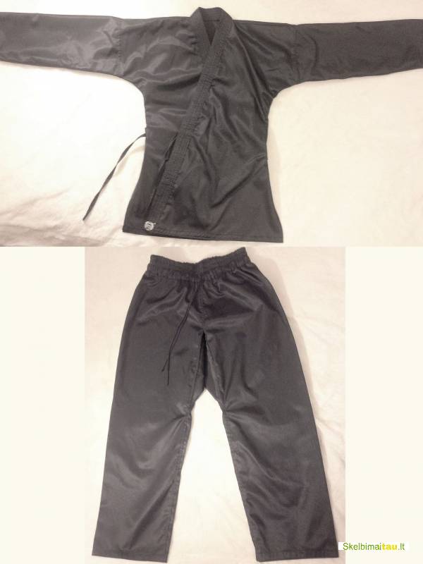 Kimono karate juodas,juodas kimono