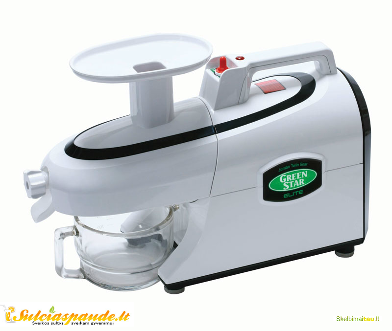 Lėtaeigė dviejų sraigtų sulčiaspaudė green star elite