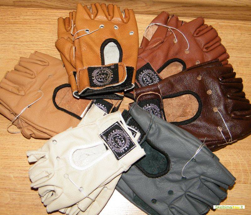 Pirštinės štangai,pirštinės be pirštų galų,pirštinės dvirati