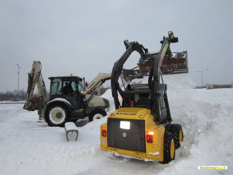 sniego valymas, bobcat nuoma