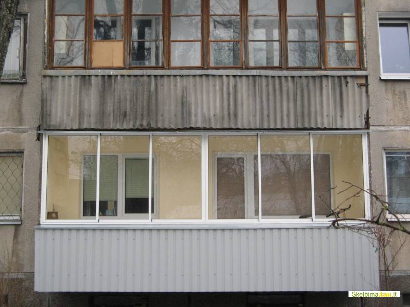 Balkonu stiklinimas