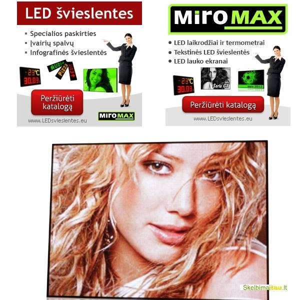 Led švieslentės ir led lauko ekranai