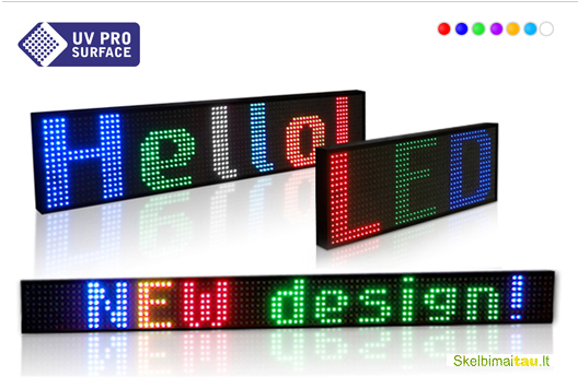 Led švieslentės ir led lauko ekranai
