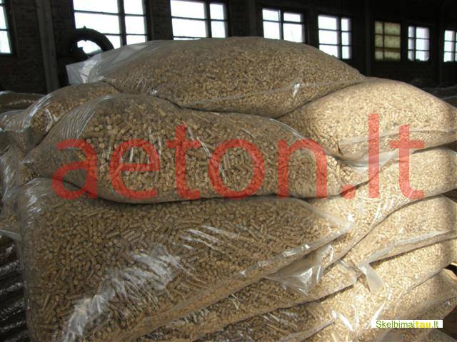 Medžio pjuvenų granulės 6mm 8mm