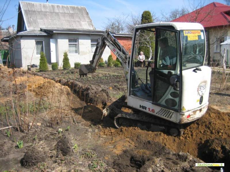 Mini ekskavatoriaus  nuoma vilniuje, 865907990