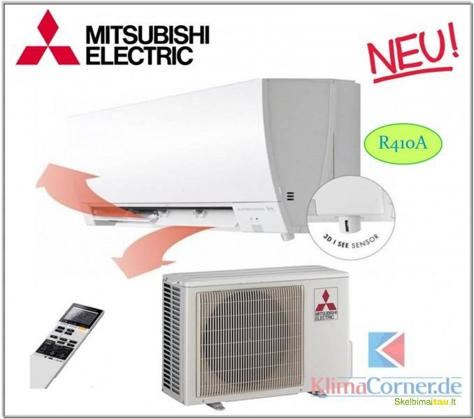 Mitsubishi electric msz-fh-vehz pažangusis šilumos siurblys