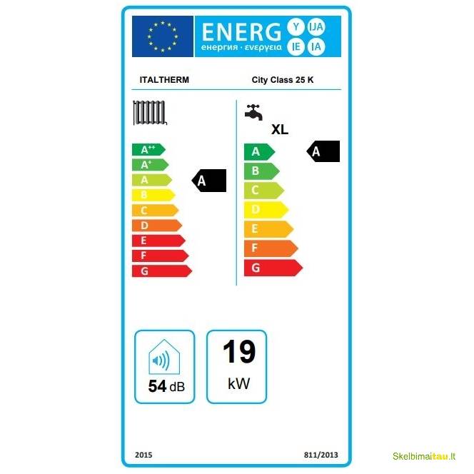 Dujiniai kondensaciniai katilai italtherm city class 25k