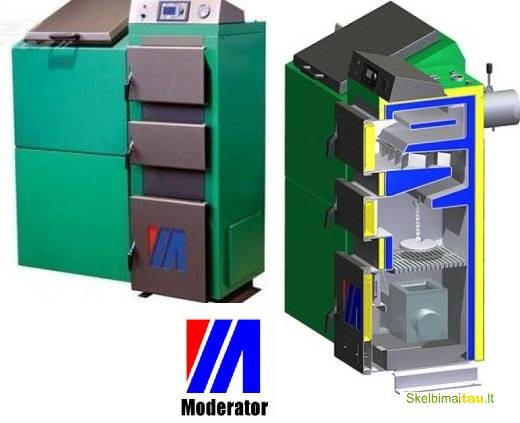 Granulinis katilas unica vento eko, moderator