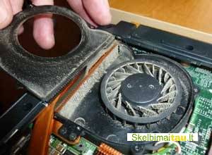 Kaista kompiuteris dulkių išvalymas