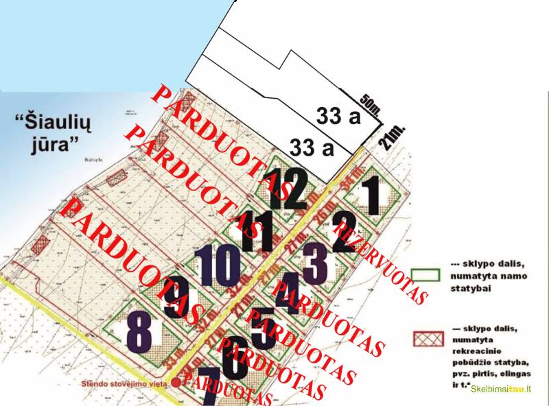Pigus sklypas raizgiuose, prie šiaulių jūros